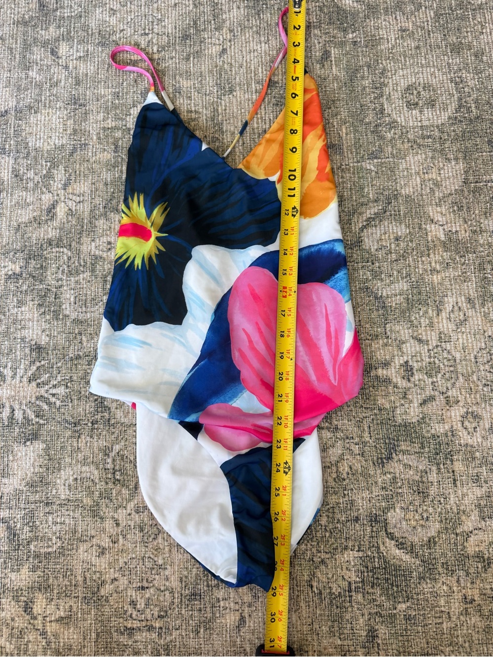 NWOT Mara Hoffman One Piece Swimsuit Floral Colorful Size Medium Summer Beach - Picture 5 of 7